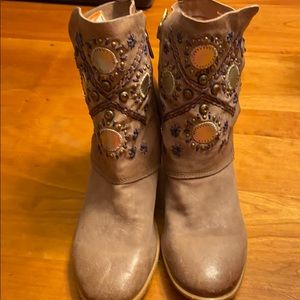 . Leather little brown boots